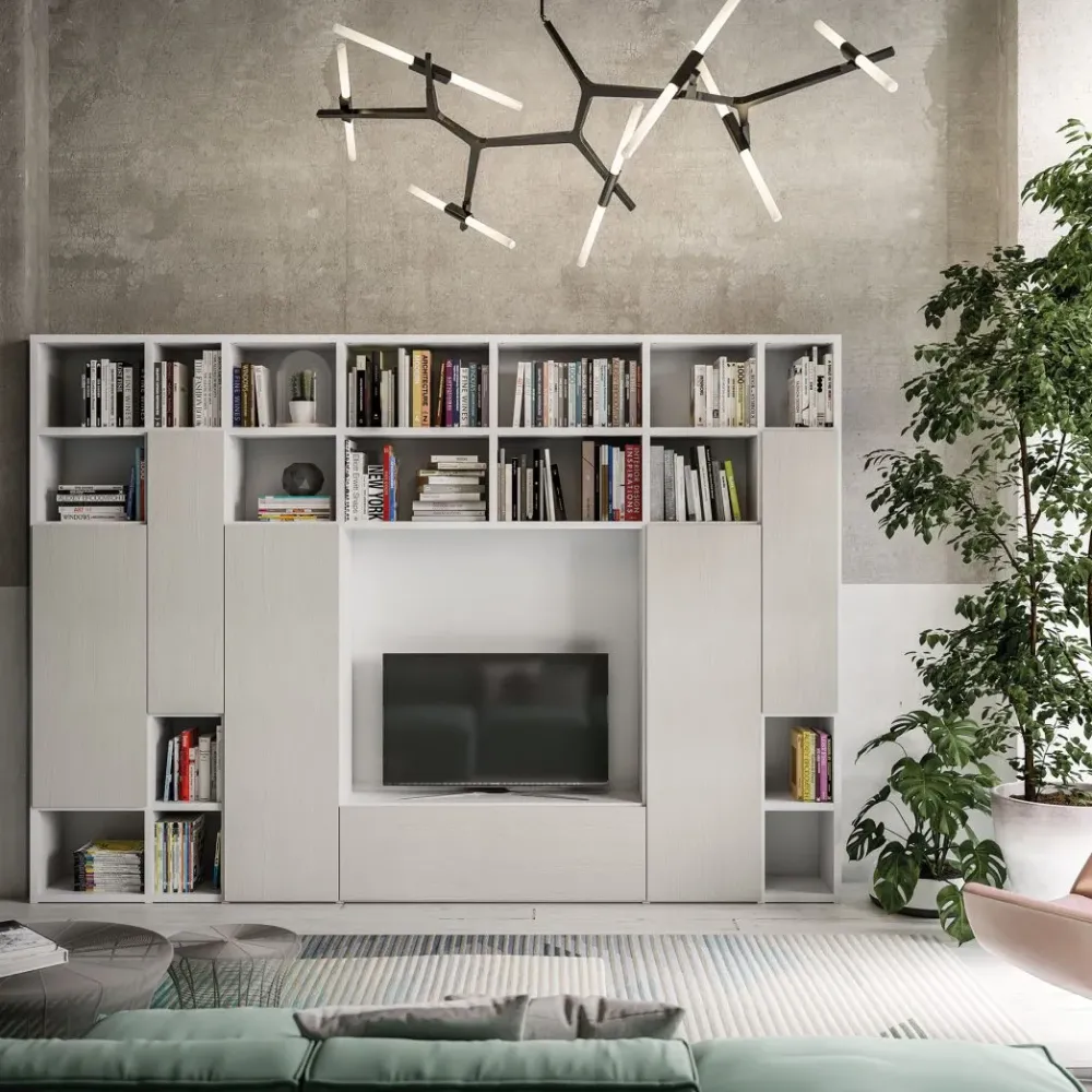 Soggiorno completo Composizione 22 di in stile moderno a prezzi convenienti^Orme Discount