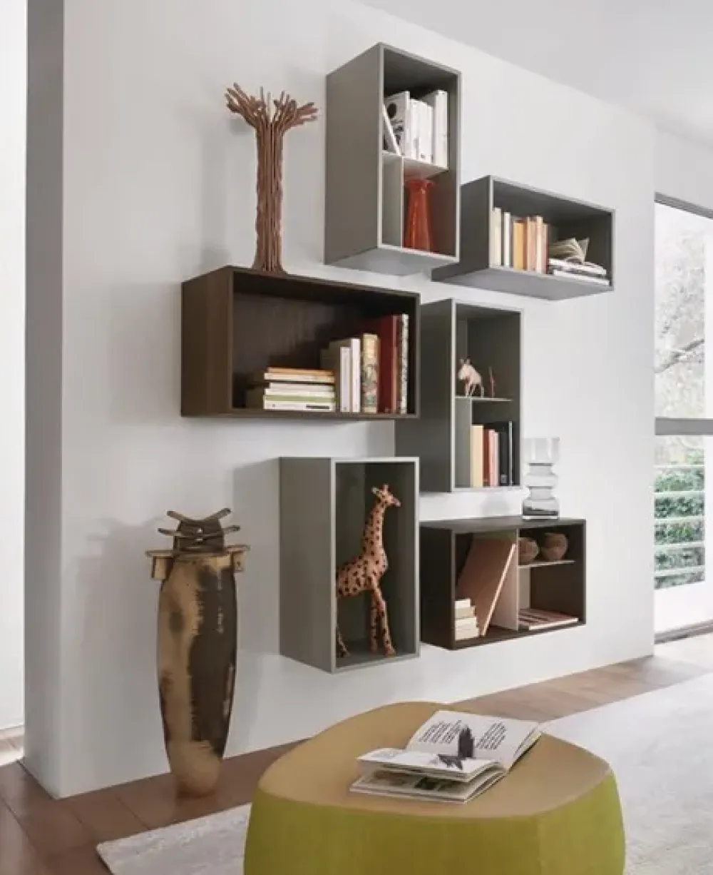 Sale Soggiorno completo Composizione 01 di in laccato opaco a prezzo scontato Soggiorni Completi