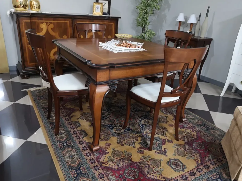 New Soggiorno completo in legno stile classico History Porta Tv