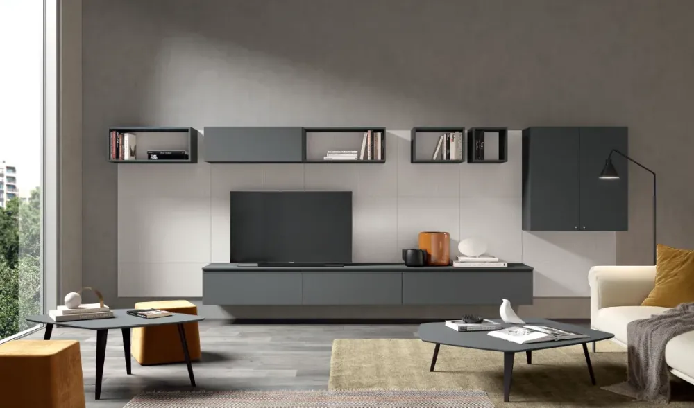 Best Soggiorno completo L106 di in laminato opaco a prezzo scontato Soggiorni Completi