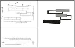 Outlet Soggiorno completo Lampo di in legno in Offerta Outlet Soggiorni Completi