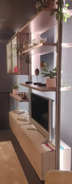 Soggiorno completo Living moretti design di in laccato opaco in Offerta Outlet^Mercantini Online