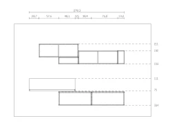 Soggiorno completo Living di in laminato materico a prezzo Outlet^Moretti Compact Camerette Sale
