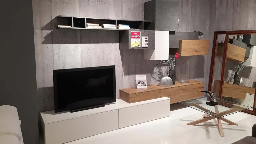 Best Soggiorno completo Marco di in laccato opaco in Offerta Outlet Soggiorni Completi