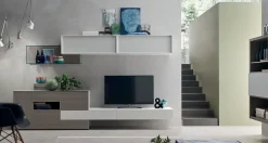 Maronese ACF Soggiorno completo Maronese in laccato opaco in Offerta Outlet- Soggiorni Completi