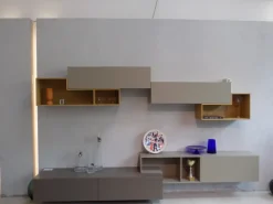 Soggiorno completo modello Parete attrezzata lampo di a prezzo Outlet Soggiorni Completi