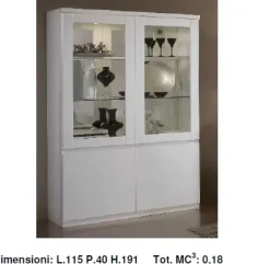 Soggiorno completo Modello roma laccato bianco lucido OFFERTA OUTLET^Artigianale Clearance