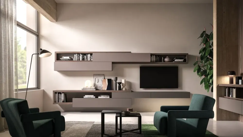 Orme Soggiorno completo modello Modulo di in Offerta Outlet- Soggiorni Completi