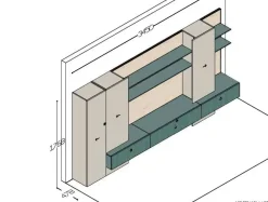 Hot Soggiorno completo modello Living by design di in Offerta Outlet Soggiorni Completi