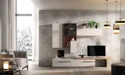 Soggiorno completo modello Mobile-living mod.abaco in promo sconto  del 40% di a prezzo scontato^Gierre Mobili Outlet