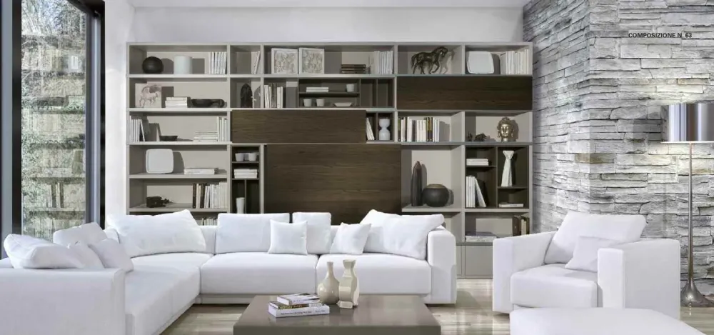 Artigianale Soggiorno completo modello Aurora in stile design di a PREZZI OUTLET- Soggiorni Completi