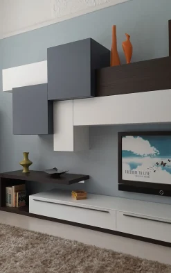 Outlet Soggiorno completo modello Homy in stile moderno di Santa lucia a PREZZI OUTLET Soggiorni Completi