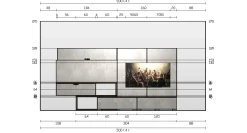 Imab Soggiorno completo modello Sm016 di in Offerta Outlet- Soggiorni Completi