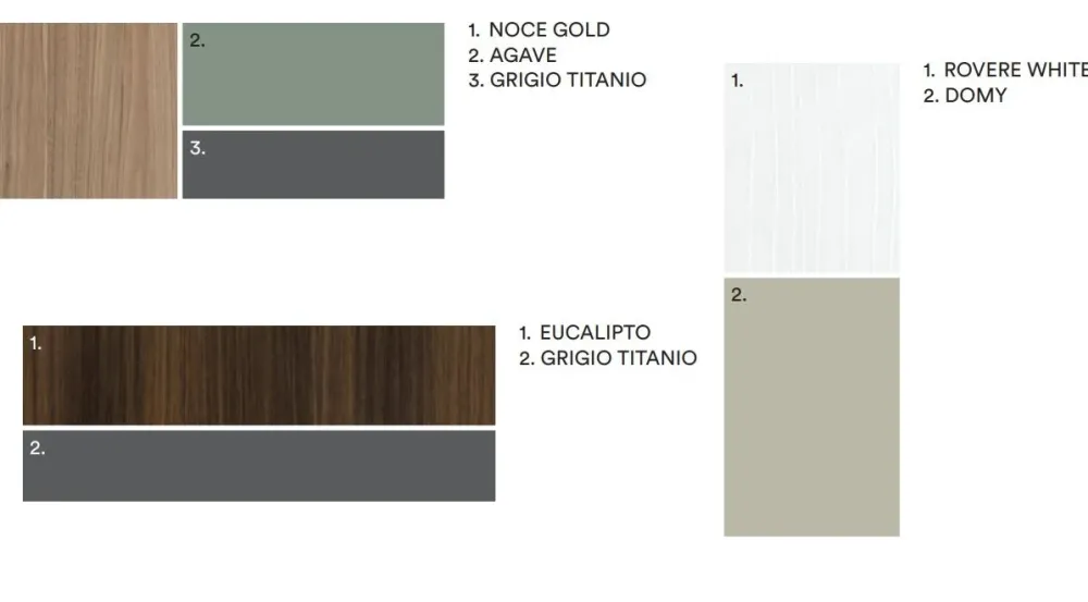 Colombini Casa Soggiorno completo modello Soggiono colombini golf in colore rovere e blu opale di a prezzo Outlet- Soggiorni Completi