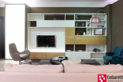 Sangiacomo Soggiorno completo  modo di in laccato opaco a prezzo scontato- Soggiorni Completi