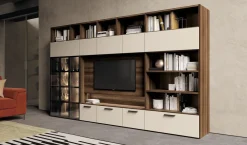 Soggiorno completo Momenti di in laminato materico in Offerta Outlet^Febal Outlet