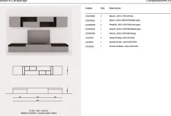Outlet Soggiorno completo day 20 di in stile moderno a prezzi outlet Soggiorni Completi