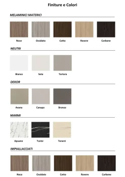 Hot Soggiorno completo day 145 di in laminato materico a prezzo Outlet Soggiorni Completi