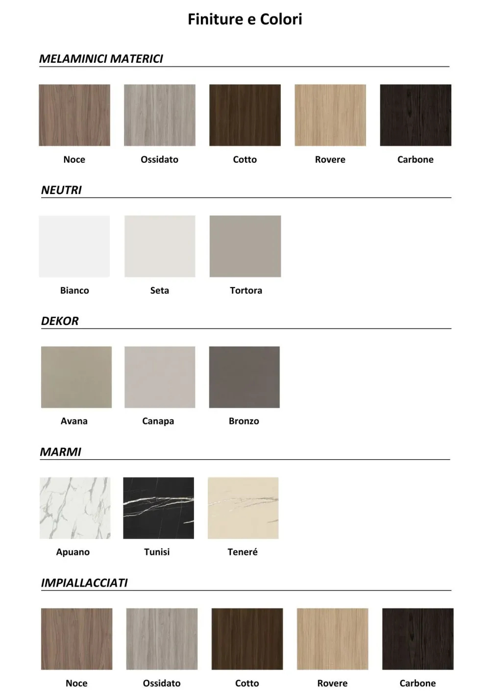 Soggiorno completo day 117 di in laminato materico a prezzo Outlet^Orme