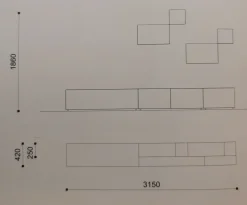 Soggiorno completo day 115 di in laminato materico a prezzo scontato^Orme