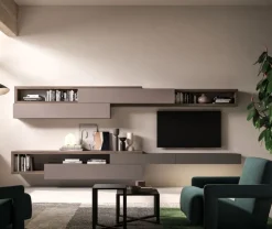 Orme Soggiorno completo day 12 di in laminato materico a prezzo Outlet- Soggiorni Completi