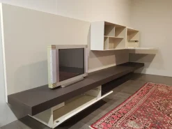 Molteni & C Soggiorno completo Pass-word di in laccato opaco in Offerta Outlet- Soggiorni Completi