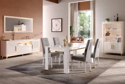 Sale Soggiorno completo Soggiorno gold comp.01 di in laccato lucido a prezzo scontato Soggiorni Completi