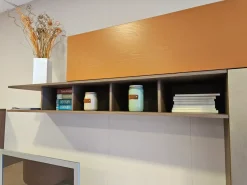 Mobilgam Soggiorno completo Soggiorno  modello horizon di in laccato opaco a prezzo Outlet- Soggiorni Completi