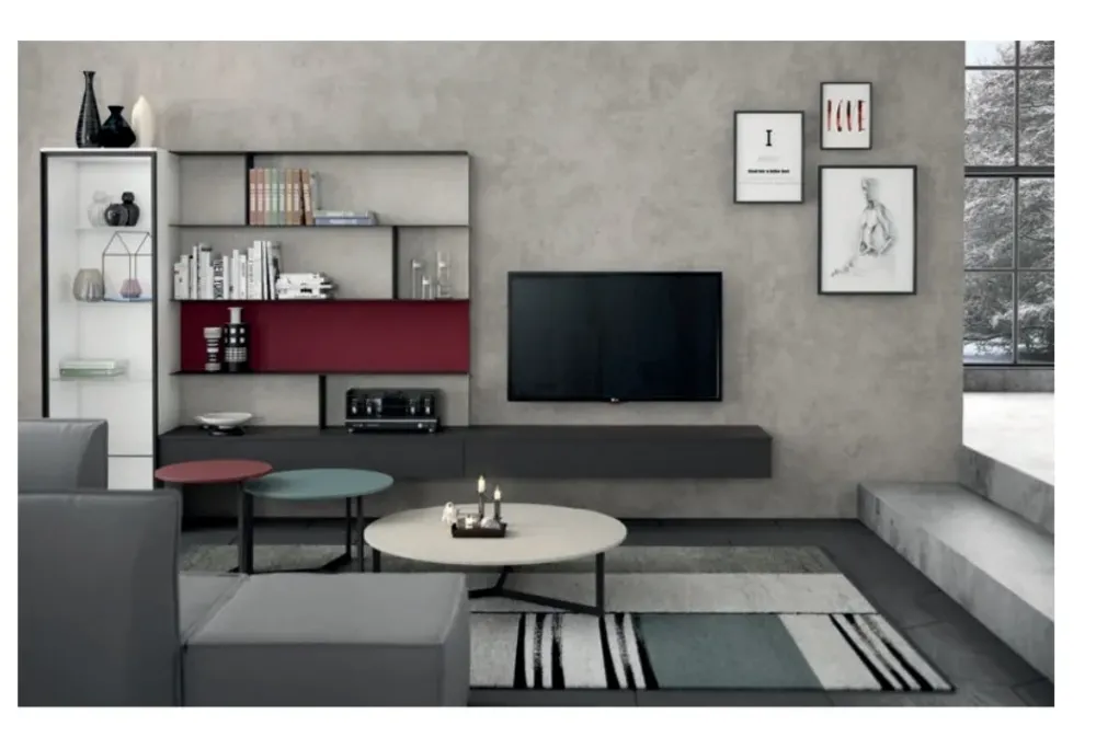 Tomasella Soggiorno completo Atlante skt31 PREZZI OUTLET- Soggiorni Completi