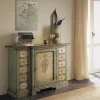 Sale Soggiorno  Credenzina stile veneziano laccata con decori scontato del -30 % Madie