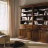 Collezione esclusiva Soggiorno  Libreria a 4 ante con cassetti lucidata a gommalacca scontato del -30 %- Librerie