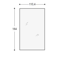 Specchiera in stile moderna Glass mirror OFFERTA OUTLET^Lago New