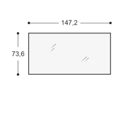 Specchiera in stile moderna Glass mirror OFFERTA OUTLET^Lago New