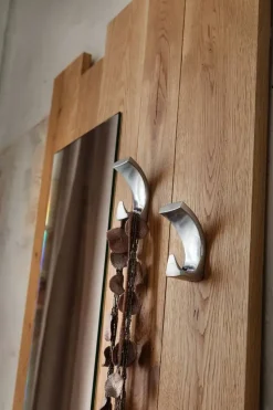 New Specchiera ingresso Zoe in rovere massello Specchiere