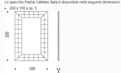 Specchiera modello Pasha' di in offerta^Cattelan Italia Online