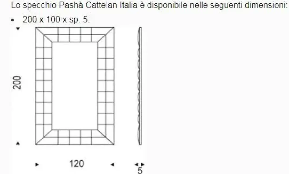 Specchiera modello Pasha' di in offerta^Cattelan Italia Online