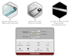 Md work Specchiera Specchio riscaldante a raggi infrarossi di a prezzi davvero convenienti- Specchiere