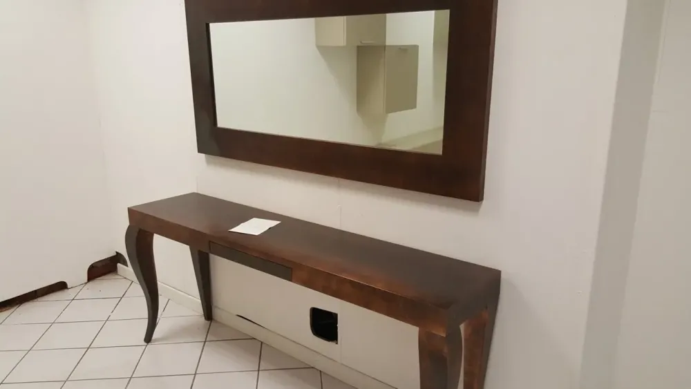 Hot Specchio argento anticato Consolle