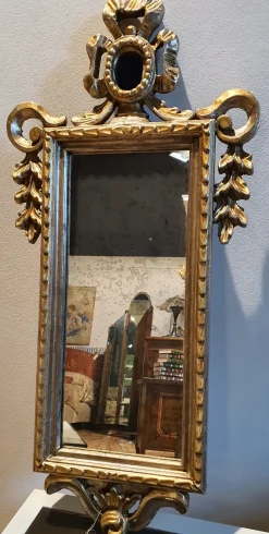 Online Specchio classico Foglia argento anticato p di a prezzo Outlet Specchiere