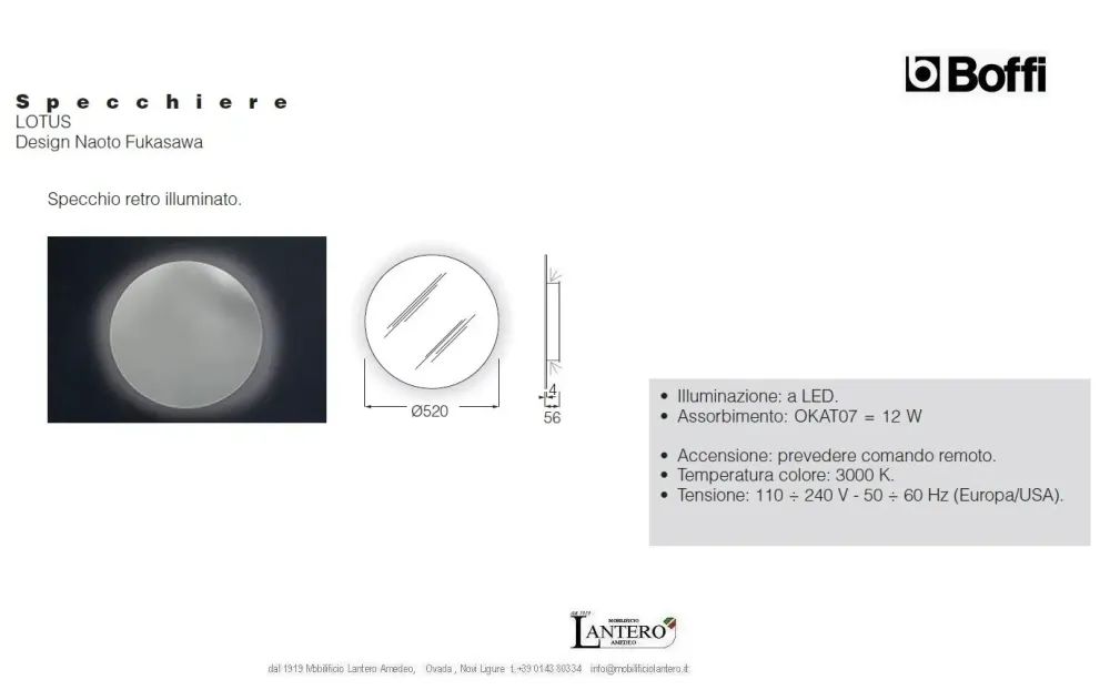 New Specchio design Specchio lotus di a prezzo Outlet Specchiere