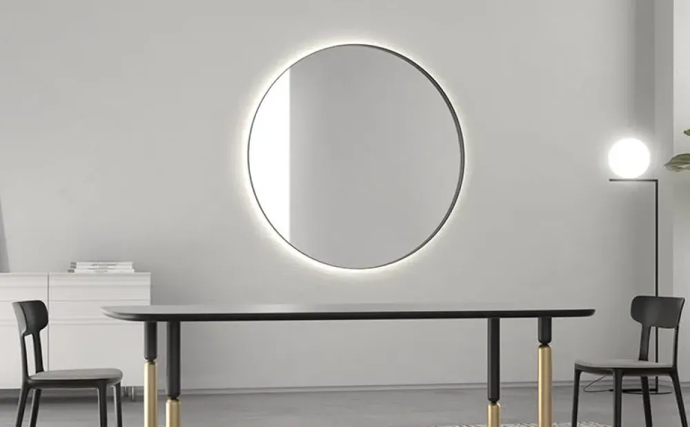 Specchio Fullmoon di in stile design SCONTATO^Minotti Italia Clearance