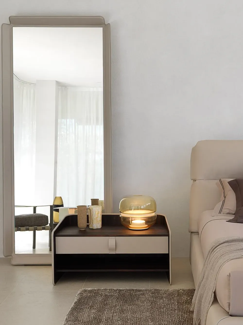 Flou Specchio Gentleman di in stile design- Specchiere