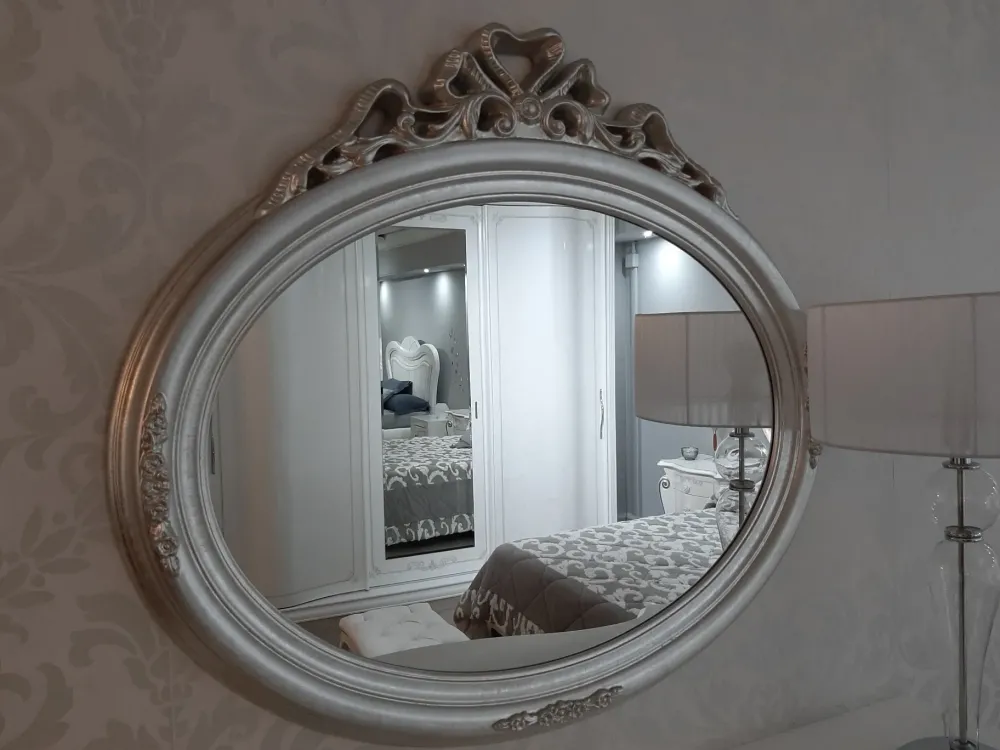 Clearance Specchio in stile classico Modello fiocco OFFERTA OUTLET Specchiere