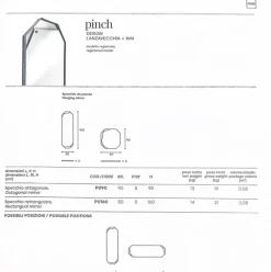 Sale Specchio modello Pinch di a prezzi convenienti Specchiere