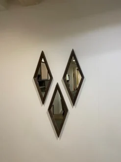 Artigianale Specchio moderna Composizione specchi rombo  di in Offerta Outlet- Specchiere