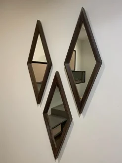 Artigianale Specchio moderna Composizione specchi rombo  di in Offerta Outlet- Specchiere