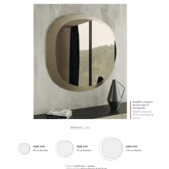 Outlet Specchio moderna Eclisse di a prezzo Outlet Specchiere