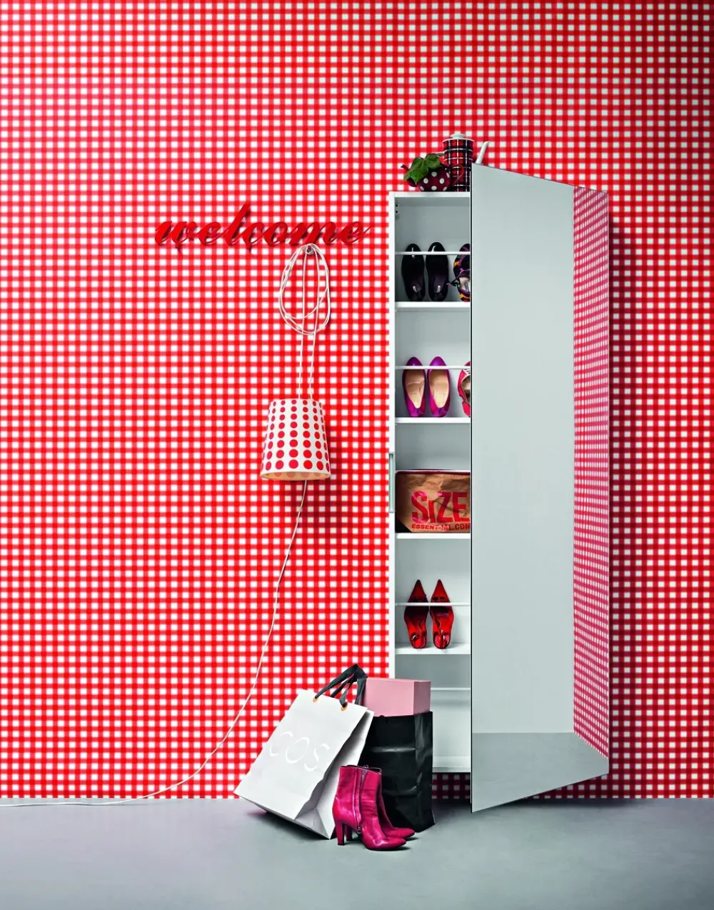 Clearance Specchio moderna Welcome di scontato -23% Specchiere