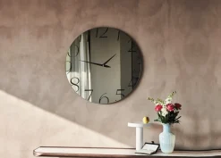 Specchio stile moderna modello Moment con orologio in OFFERTA OUTLET^Cattelan Italia New