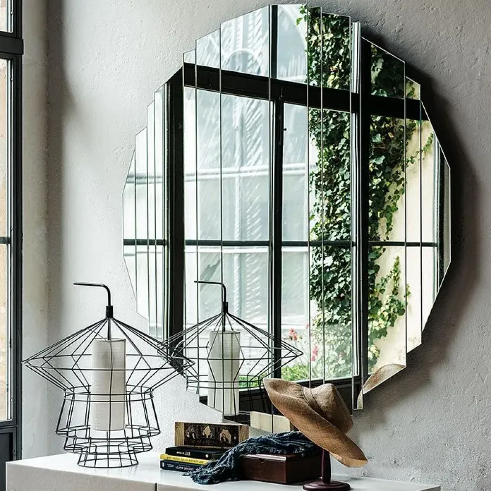 Specchio Stripes di in stile moderno SCONTATO^Cattelan Italia Outlet